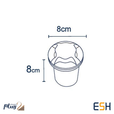 چراغ دفنی فرودگاهی 3 وات چهار جهته RL103DR-4 رسام